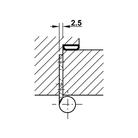[Hafele] Bản Lề Cửa Inox Mờ 100X70X2.5Mm 926.96.100
