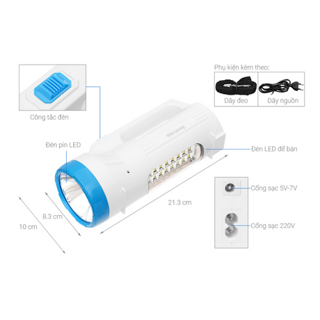 Đèn Pin LED Điện Quang ĐQ PFL06 R WB