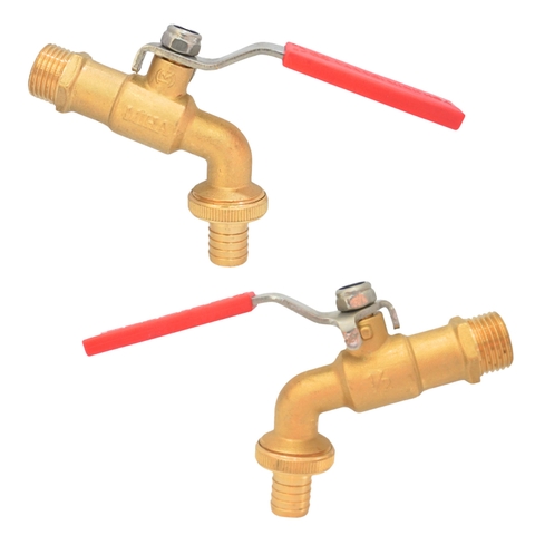 [Minh Hòa] Vòi vườn đồng tay Inox MIHA