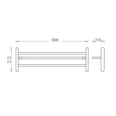 [Luxta] Máng khăn tắm LS403