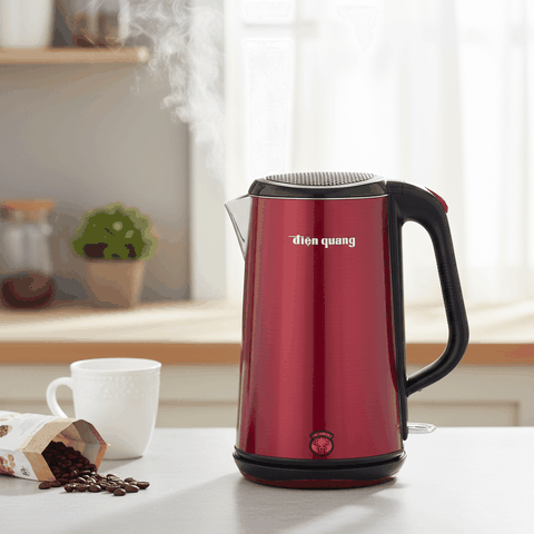 Ấm đun nước cao cấp Điện Quang ĐQ EKT08 1818 ( 1800W, 1.8L, inox 304, vỏ 3 lớp )