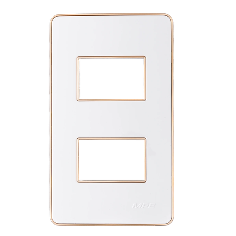 Mặt dùng cho 2 thiết bị viền vàng A602G MPE