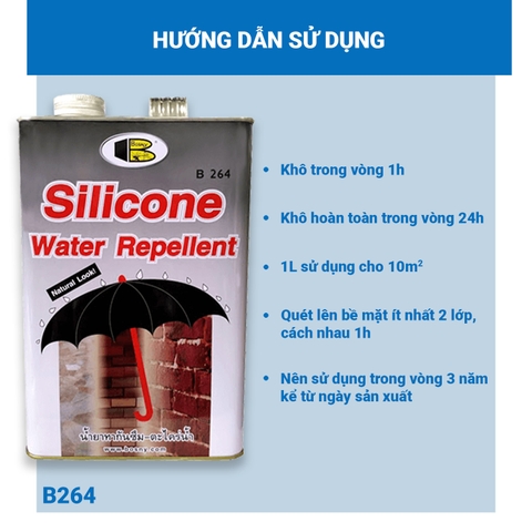 Chống thấm Bosny Silicone Water Repellent B264 0.95L