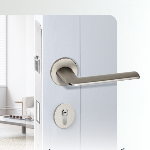 [Hafele] Khóa tay nắm DIY.A. LC7255 CYL70. Nickel 499.63.600