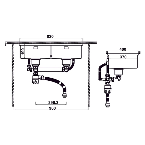 [Hafele] Chậu Sus Ws R1- Hs25-Ssn2S-8644 567.94.023