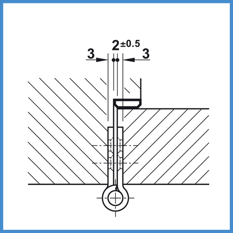[Hafele] Bản Lề Lá 4"X3"X3Mm, Inox 304 Đen 926.98.043