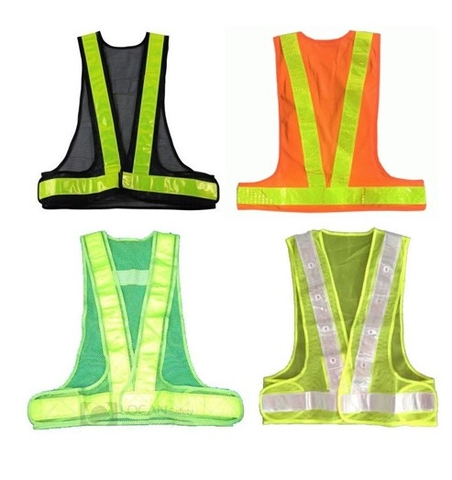 Áo phản quang giao thông | Gile vải lưới freesize