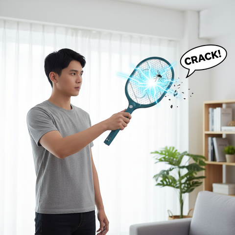 Vợt muỗi Điện Quang ĐQ EMR09 GW (PinLithium, Xanh – Trắng)