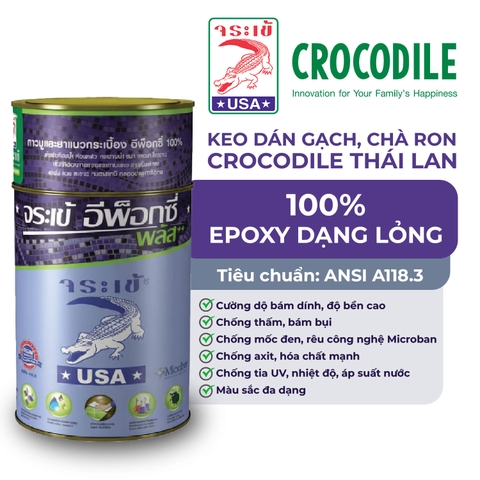 KẸO CHÀ RON CÁ SẤU THÁI LAN (CROCODILE SILVER GROUT)