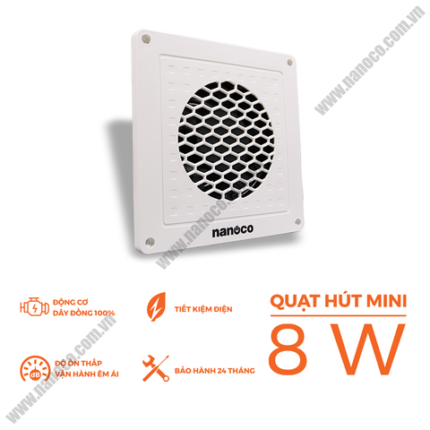 Quạt hút siêu mỏng NMV1421 8W Nanoco