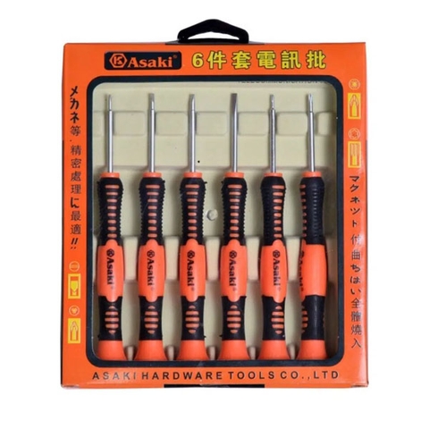AK-9074 Bộ tua vít viễn thông 6 cây Asaki