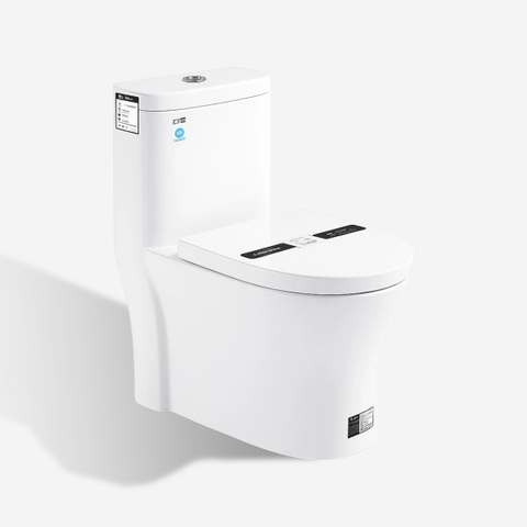 [Rangos] Bồn cầu vệ sinh bằng sứ một khối RG-8037