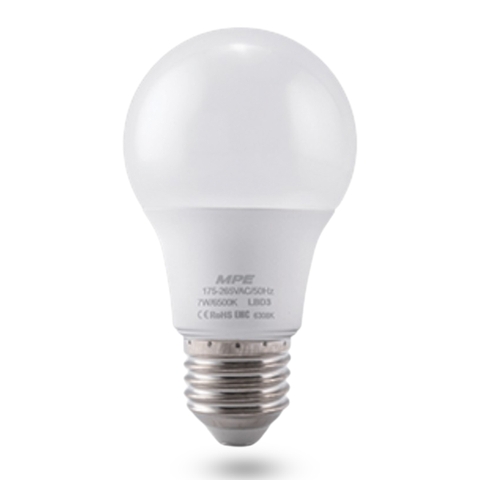 Bóng đèn led bulb chống ẩm 7W 6000-6500K MPE LBD3-7T