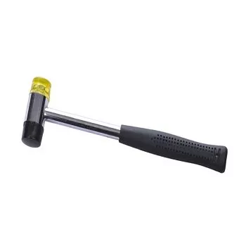 Búa hai đầu nhựa vàng đen Asaki