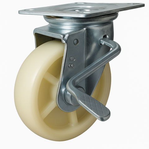 [Bánh xe Huy Hoàng] Bánh xe Nylon/ PP trắng