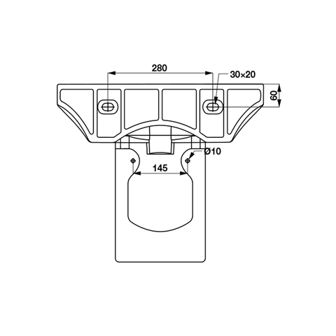[Hafele] Chậu treo tường chân lửng Roots 588.79.090