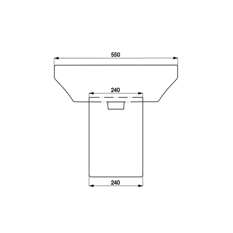 [Hafele] Chậu treo tường chân lửng Roots 588.79.090