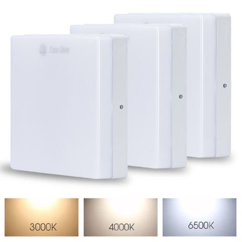 Đèn LED ốp trần LN12N 220x220/18W 6500K SS