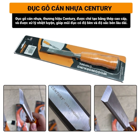 ĐỤC GỖ CENTURY 13/16/22/25/32/38mm