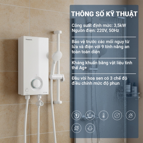 Máy nước nóng dòng V-series DH-3VS1VW [Panasonic]