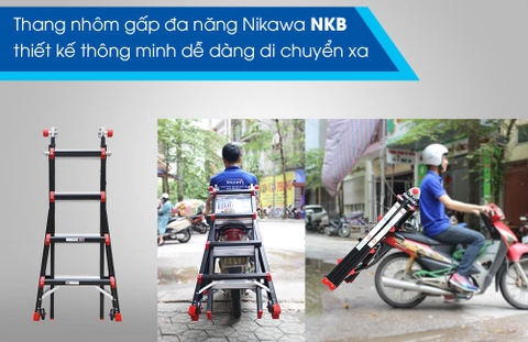 Thang nhôm gấp đa năng Nikawa NKB-46 New
