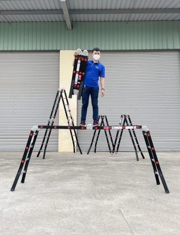 Thang nhôm gấp đoạn nikawa NKG-46c