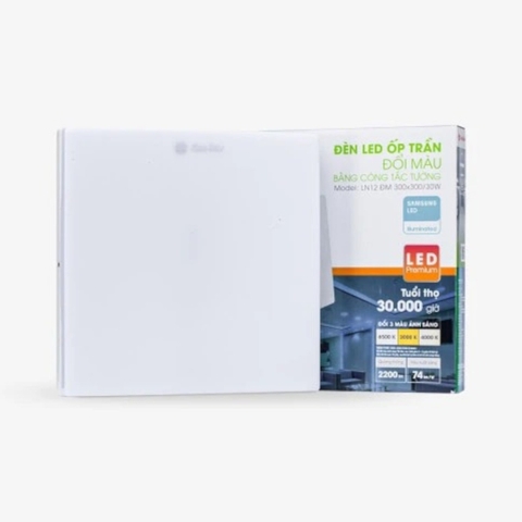 Đèn LED ốp trần LN12 300x300/30W 6500K SS