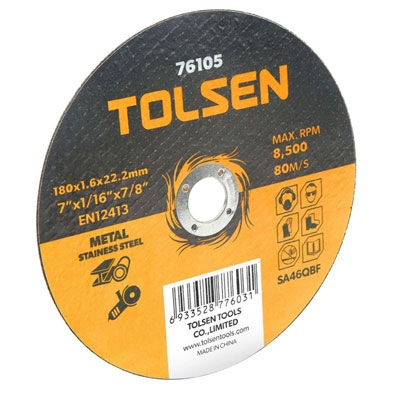 Đĩa cắt sắt inox 105-115mm Tolsen 50/400