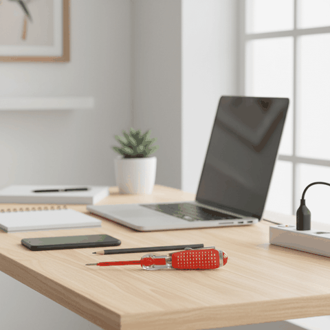 Bút thử điện Điện Quang ĐQ ETP03 R ( 2 đầu vít, 160 mm, màu đỏ )