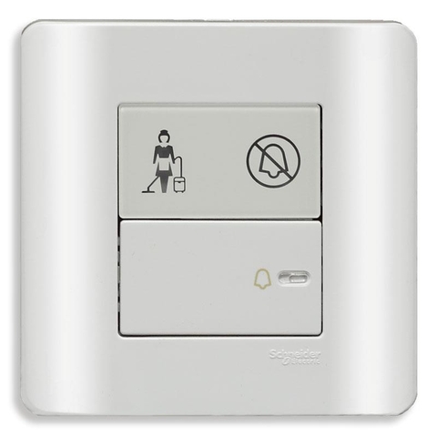 Schneider Zencelo Bộ công tắc chuông “Không làm phiền”,”Xin dọn phòng” E8431BPDM