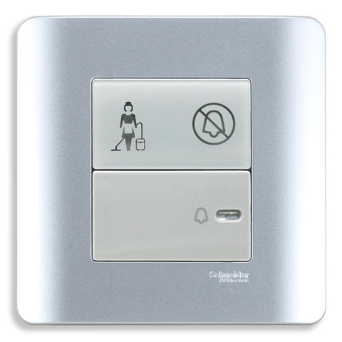 Schneider Zencelo Bộ công tắc chuông “Không làm phiền”,”Xin dọn phòng” E8431BPDM