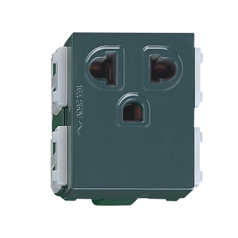 [Panasonic] Ổ cắm đơn có màn che và dây nối đất 16A 250V~