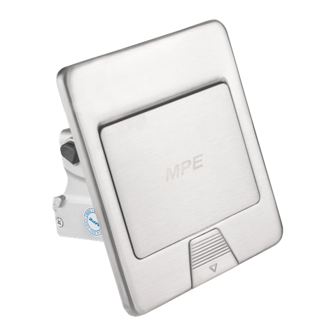 Ổ cắm âm sàn vuông MPE màu xám bạc F2A-60