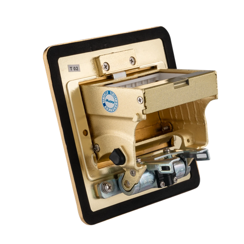 Ổ cắm âm sàn vuông MPE màu vàng F2Y-60