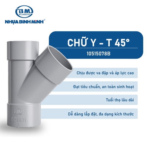 [Bình Minh] Chữ Y - T45 độ