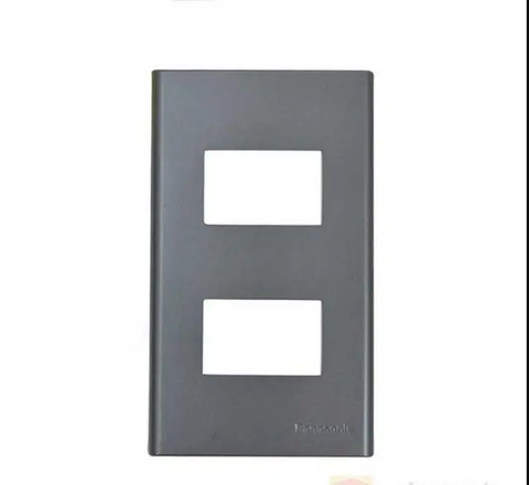 [Panasonic] Refina - Mặt dành cho 2 thiết bị WEV68020MH màu xám ánh kim