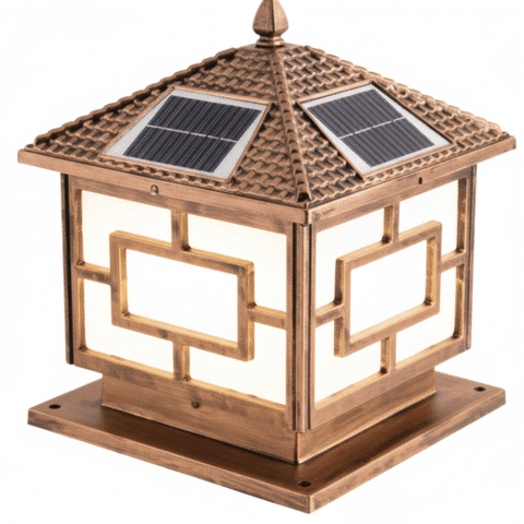 Đèn Trụ Cổng Năng Lượng Mặt Trời Oriana PL-0307