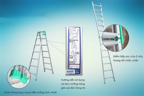 Thang nhôm gấp Nikawa NKY-6C