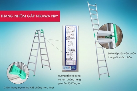 Thang nhôm gấp Nikawa NKY-7C
