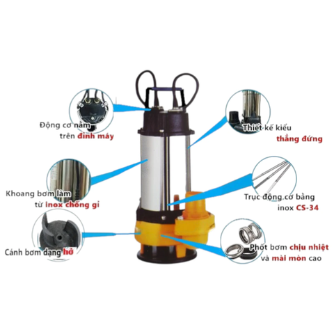 Bơm chìm WS-Series E cánh hở – Bơm nước có cặn bùn hiệu quả cho công trình - DONGYIN