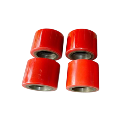 Bánh Đơn PU gang phẳng (PU xe nâng tay) fi 4.7cm