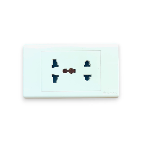 Ổ cắm công tắc S18U/UAM (ổ cắm 2 chấu và ổ cắm có màn che 16A ) Sino Vanlock
