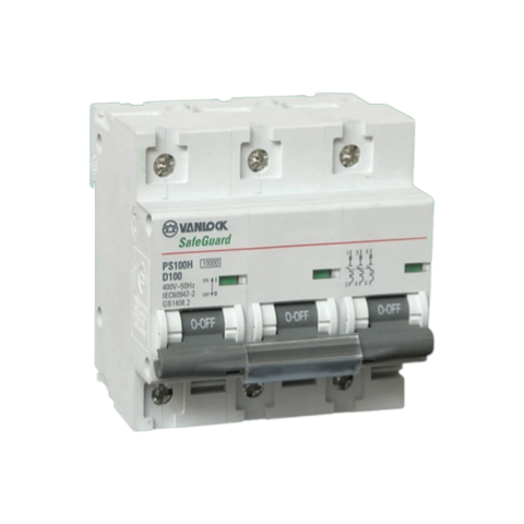 Cầu dao MCB 10 KA (PS100H) -CB TÉP 3 cực Sino