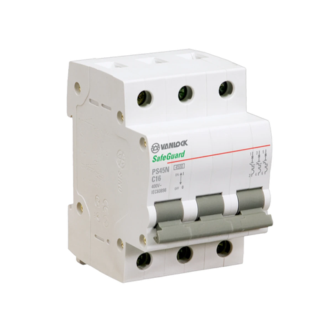 Cầu dao MCB 4.5KA (PS45N) -CB TÉP 3 cực Sino