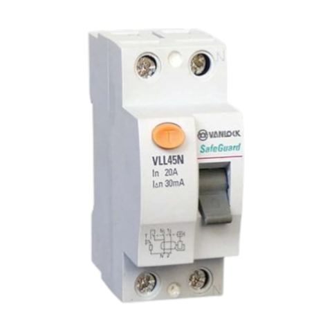 Cầu dao chống dòng rò RCCB - VLL45N 2 cực Sino