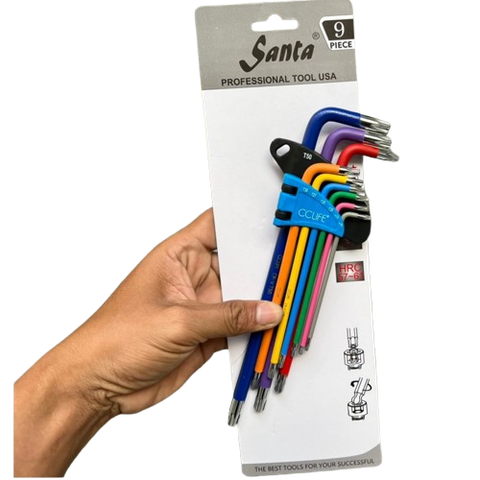 [Santa] Bộ lục giác 9c màu