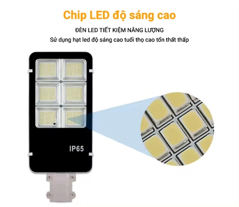 Đèn JDE-6300 300W - Đèn Đường Năng Lượng Mặt Trời Jindian Solar Light 300W