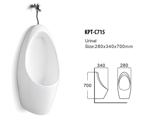 KPT-C715 – Bàn Tiểu Treo Tường Cao Cấp, Thiết Kế Tinh Tế, Phủ Men Kháng Khuẩn