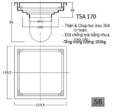 THOÁT SÀN ÂM - TSA170