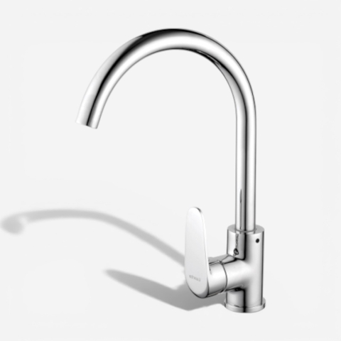 [Luxta] Vòi rửa chén nóng lạnh (Cần cong, tay gật gù, bao gồm dây cấp) L3223C